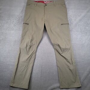 Wrangler Mens ATG Synthetic Utility Cargo Pants Khaki 40x30